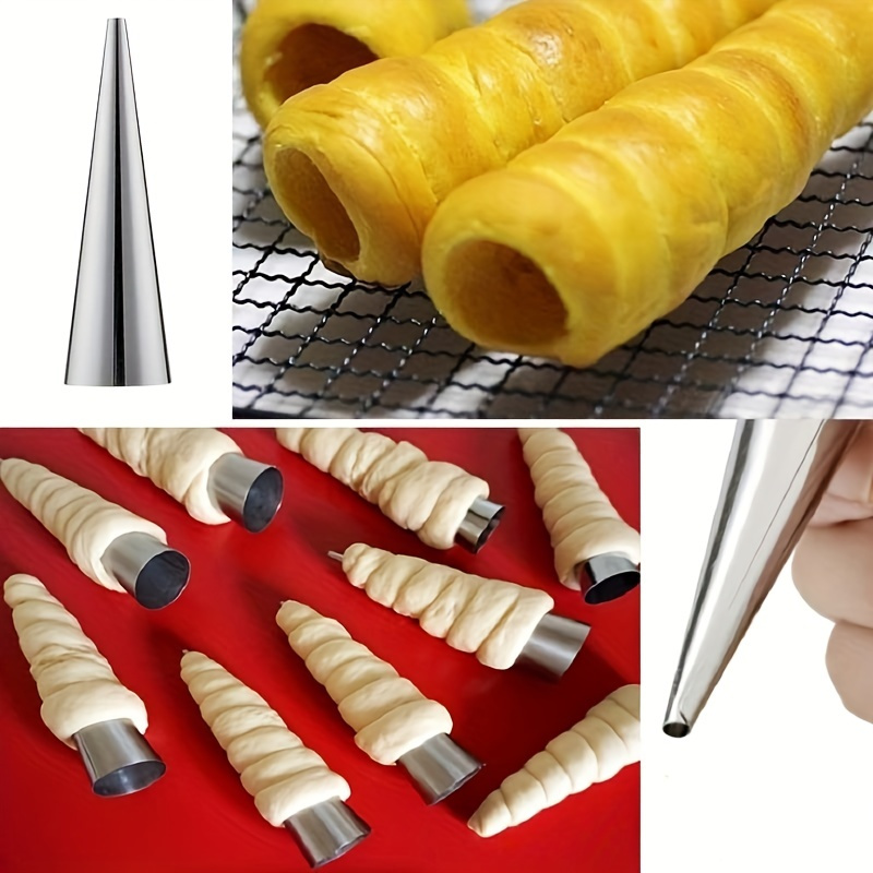6 peças, moldes de chifre de c - Danish Pancake Pan avaliação e preço