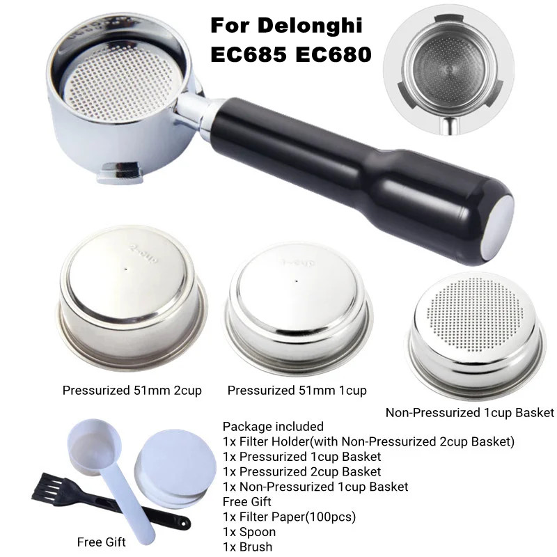 Portafilter sem fundo de café  - Delonghi Espresso Magnifica avaliação e preço